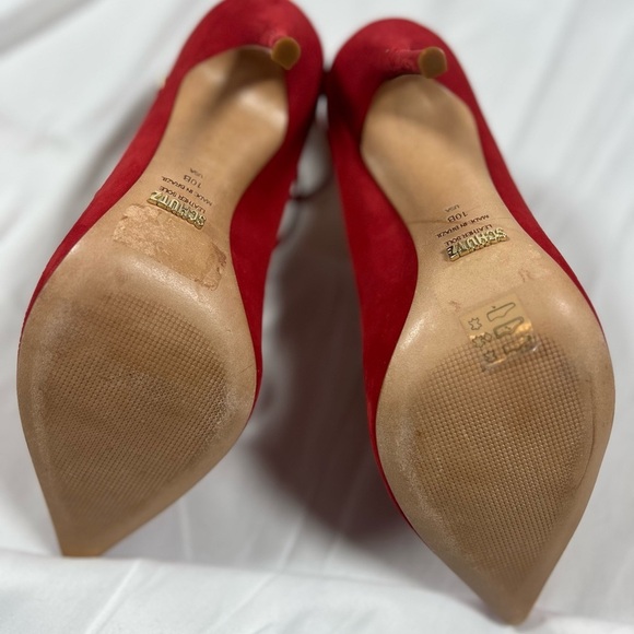 Schutz Women's Red Strappy Heels - Picture 4 of 5
